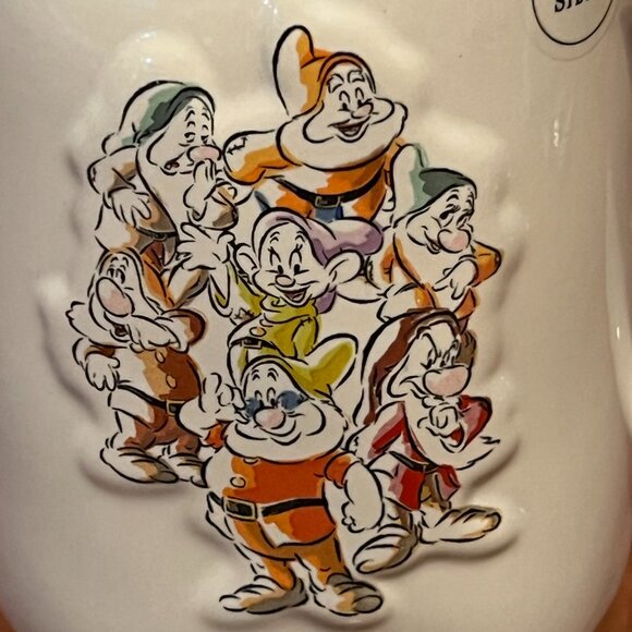 NWT Rae Dunn Whistle While You Work 7 Dwarfs Snow White Disney - Picture 9 of 11